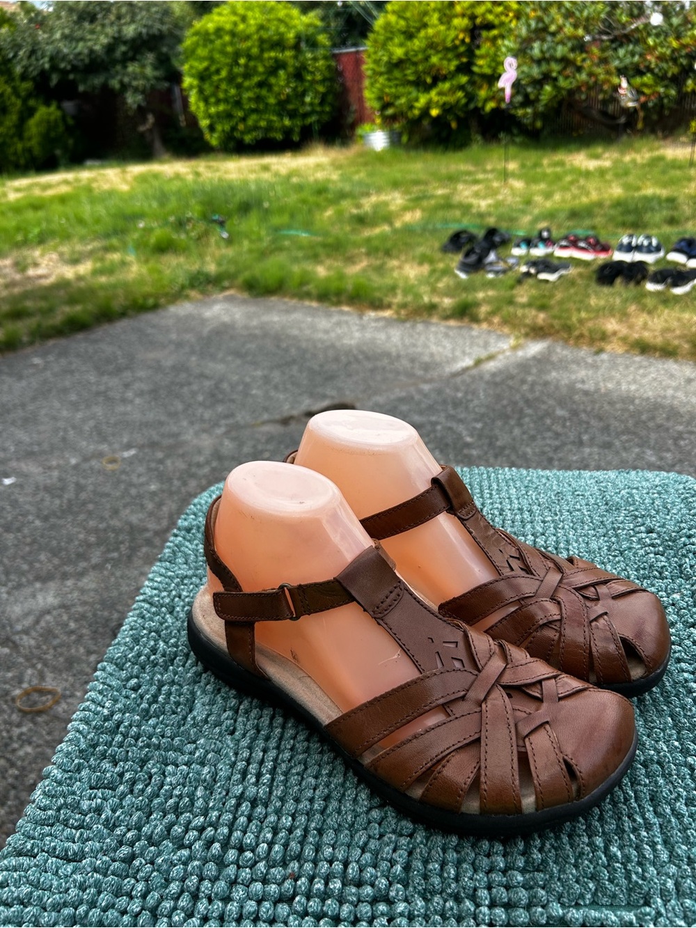 Earth Origins Brown Closed-Toe Sandals - Comfortable Everyday Sz 8M - Picture 5 of 14